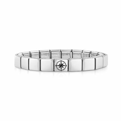 Bracelet Composable GLAM Rose des Vents Bracelet pour Lui en Acier