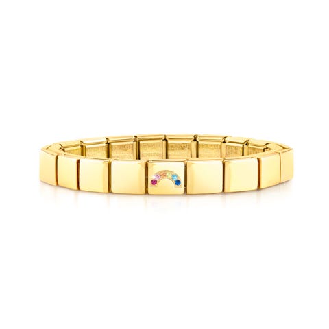 Bracelet Composable GLAM Arc-en-Ciel Bracelet avec Zircons colorés