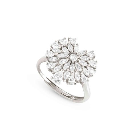 Ring Rayoflight mit Blume Ring in 925er Silber