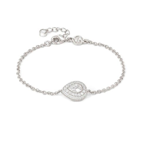 Domina bracelet with Drop with Cubic Zirconia Sterling silver bracelet with Cubic Zirconia pavé