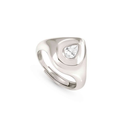 Silver Domina Drop ring Ring with Cubic Zirconia