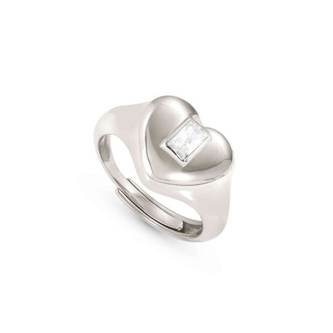 Silver Domina Heart ring Ring in sterling silver with Cubic Zirconia