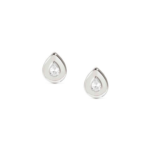 Ohrringe Domina Tropfen in Silber Ohrringe Domina mit Cubic Zirkonia