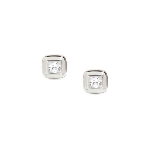 Ohrringe Domina Quadrat in Silber Ohrringe in 925er Silber mit Cubic Zirkonia