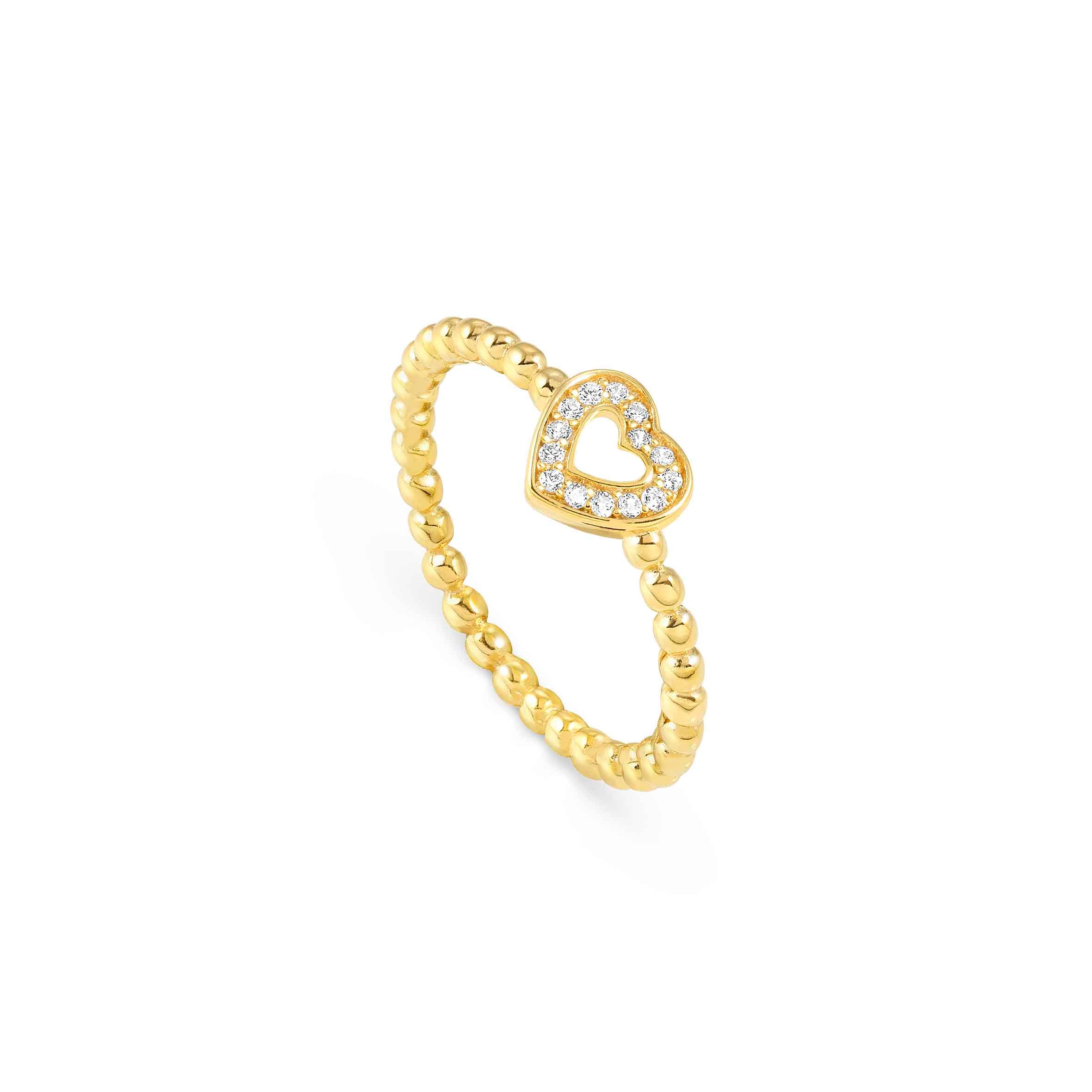 Nomination Anello Lovecloud Cuore con Zirconi