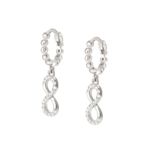 Lovecloud Infinity drop earrings Earrings in sterling silver with Cubic Zirconia