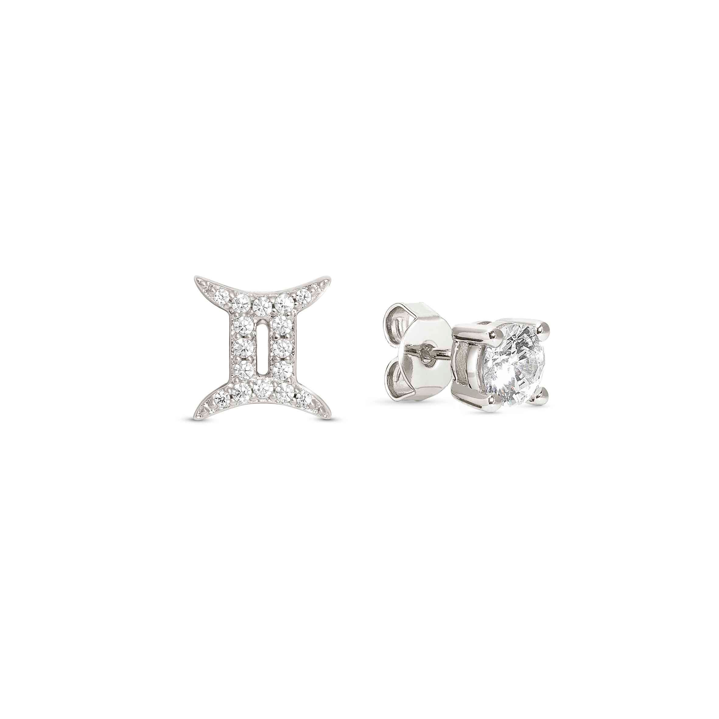 Nomination Orecchini MYZODIAC Gemelli in argento e zircone