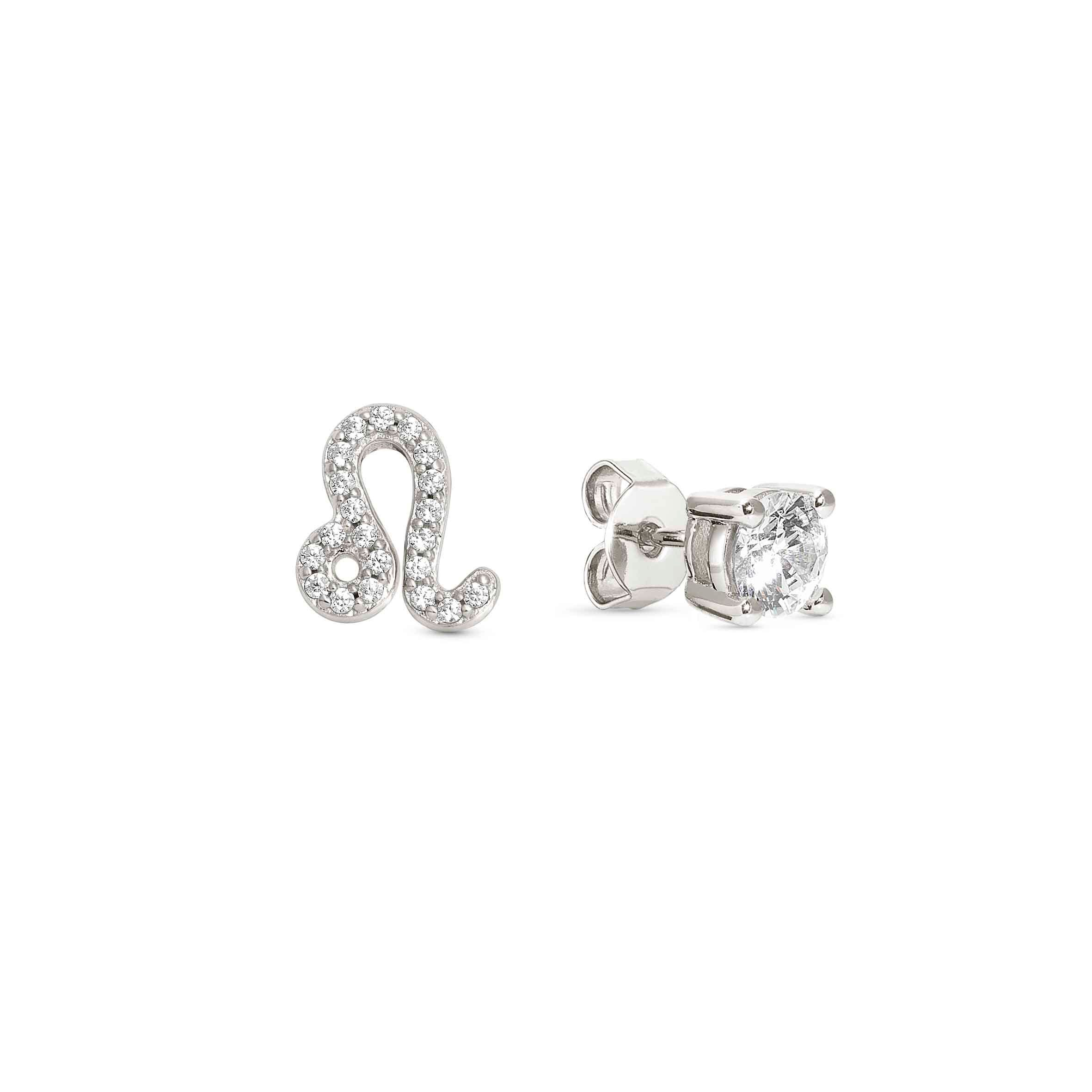 Nomination Orecchini MYZODIAC Leone in argento e zircone