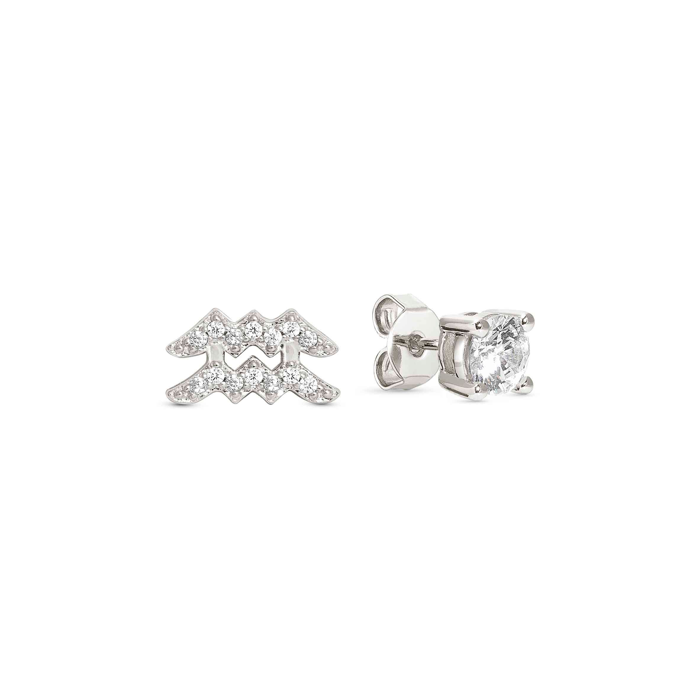 Nomination Orecchini MYZODIAC Acquario in argento e zircone