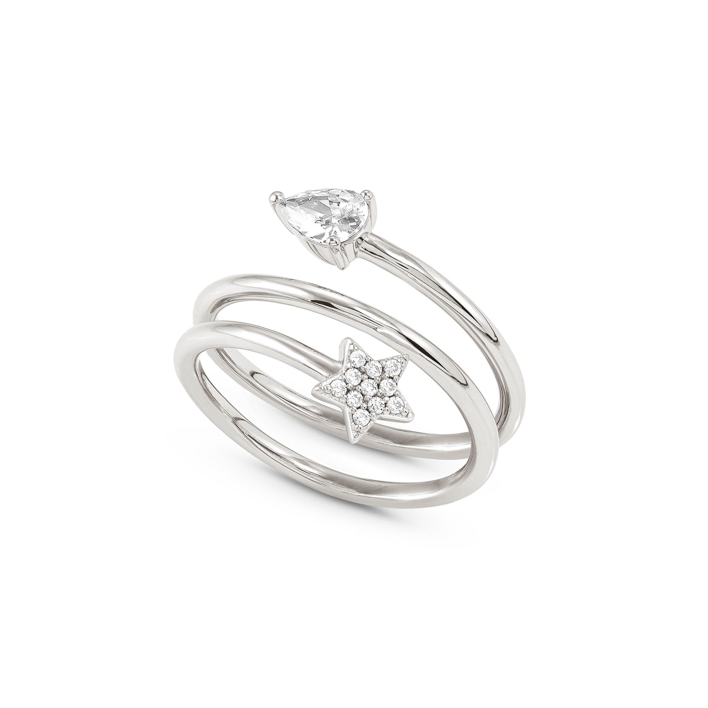 Nomination Anello Lucentissima Stella e Cubic Zirconia a Goccia