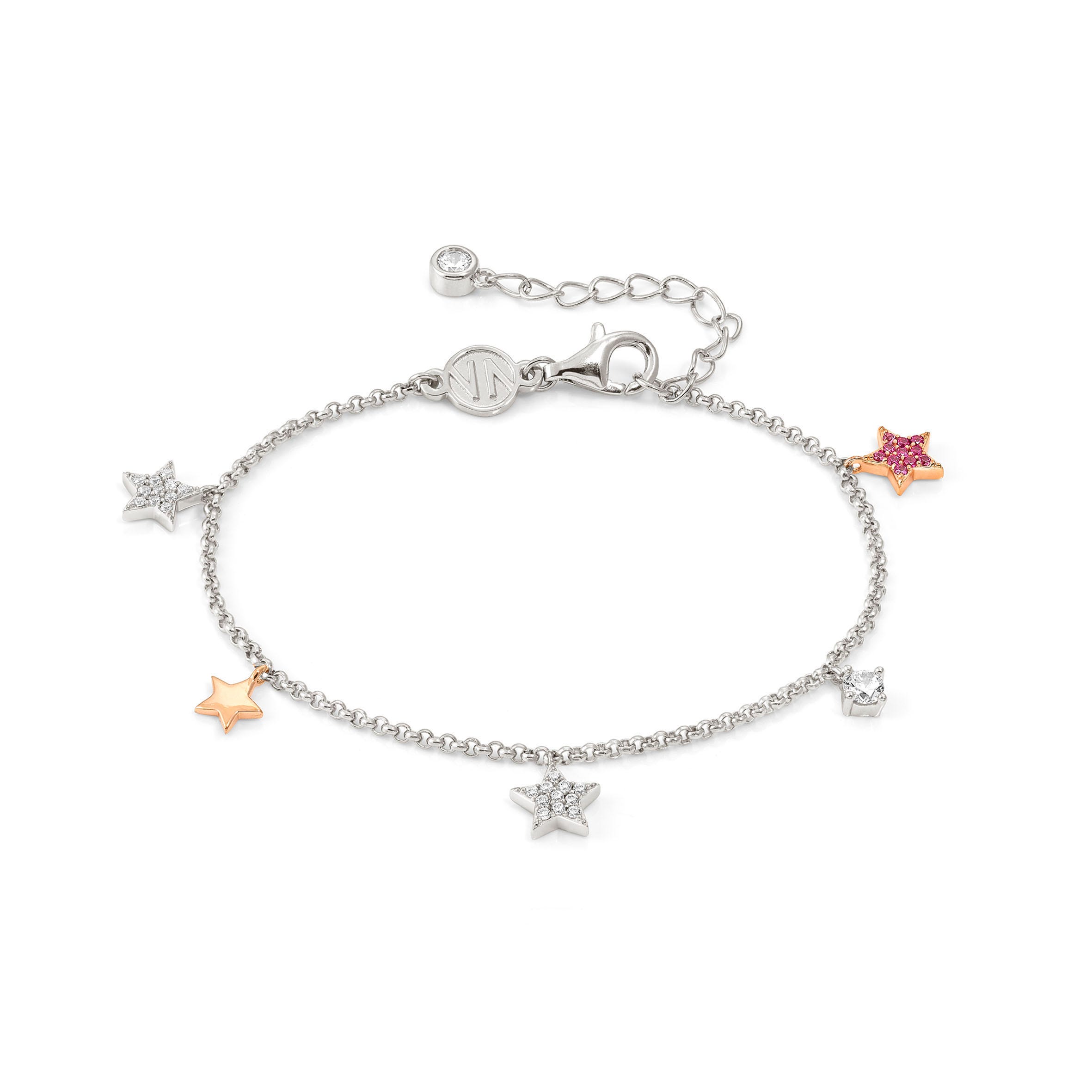 Nomination Bracciale Lucentissima Mix Pendenti Stelle e Cubic Zirconia