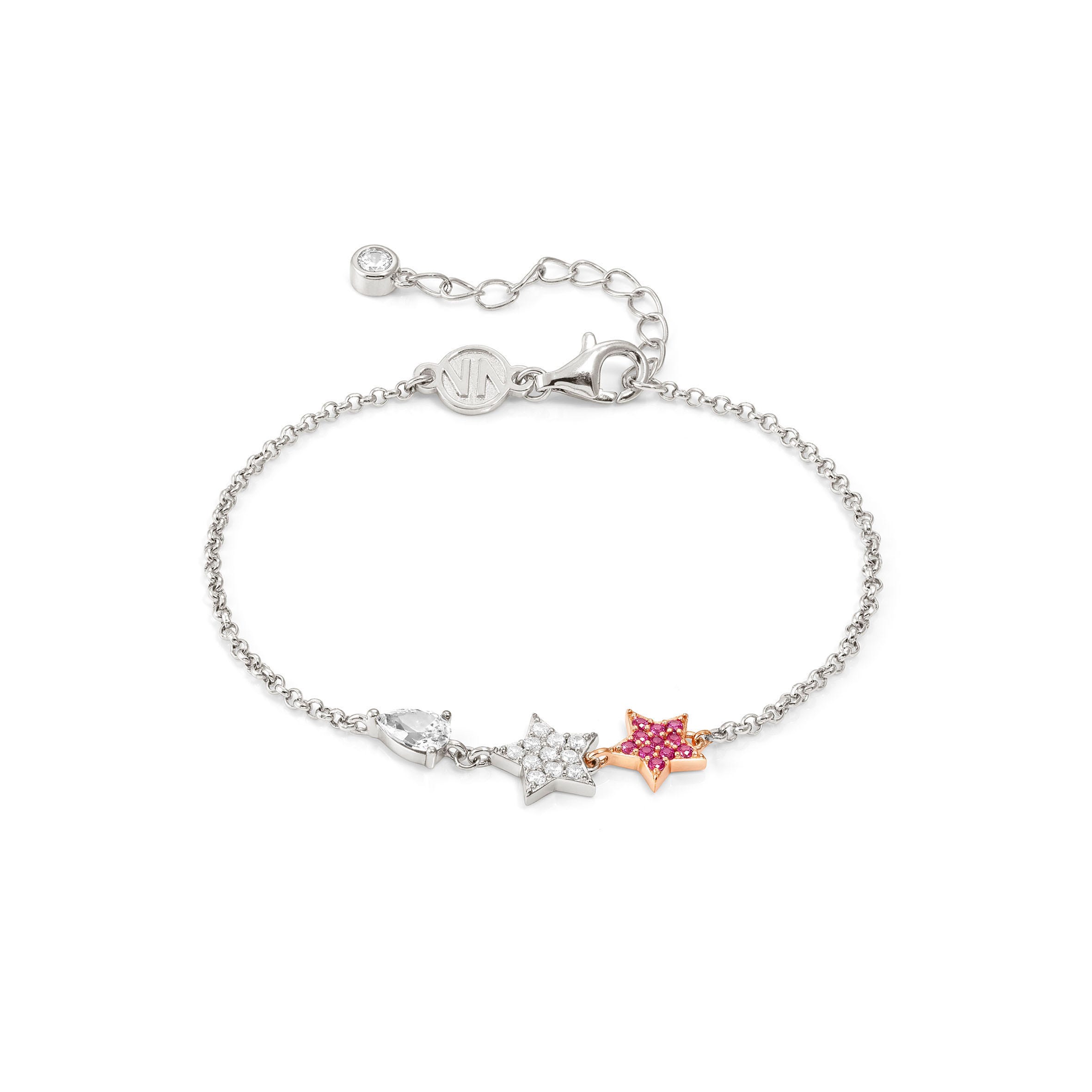 Nomination Bracciale Lucentissima Stelle e Cubic Zirconia a Goccia