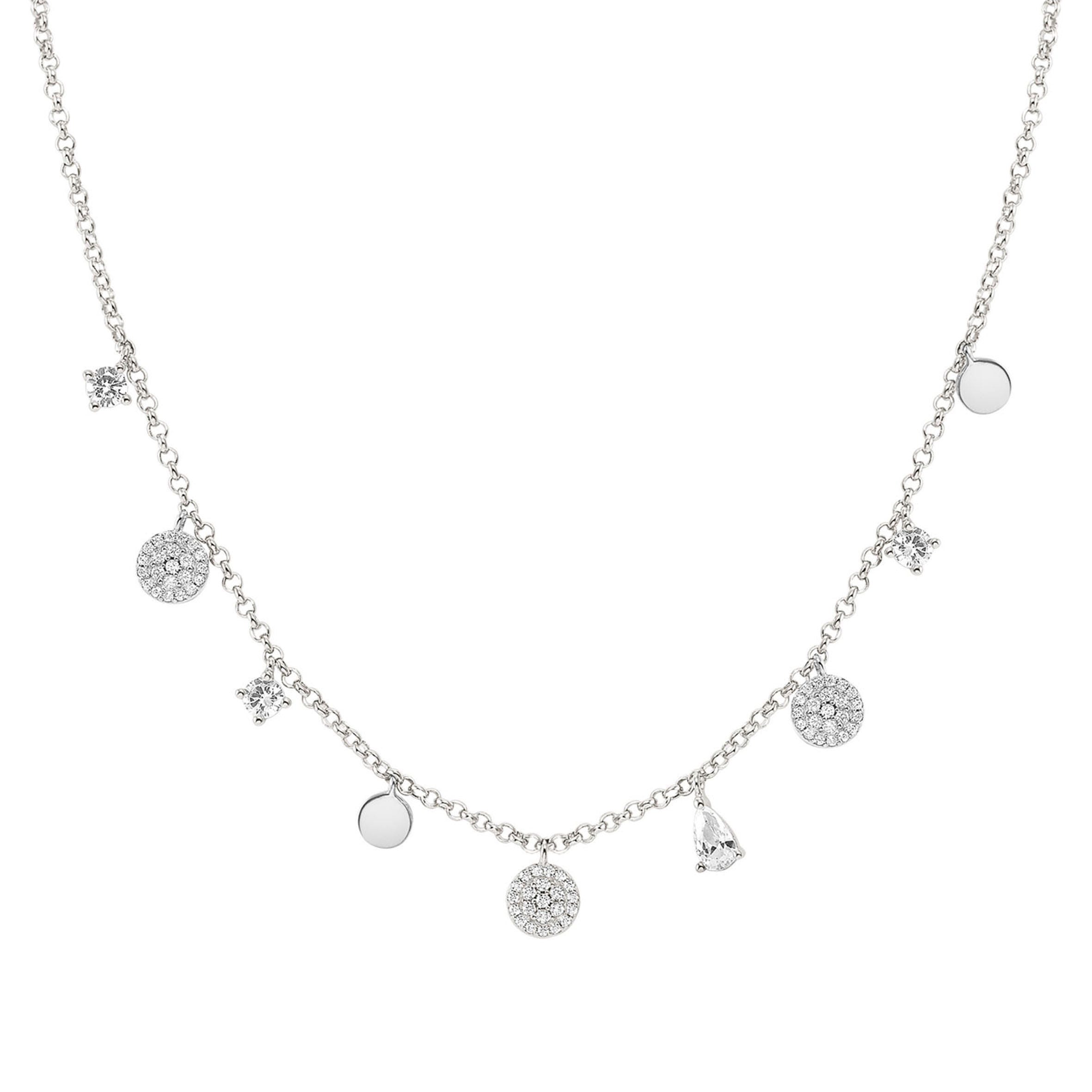 Nomination Collana Lucentissima Mix Pendenti Tondi e Cubic Zirconia