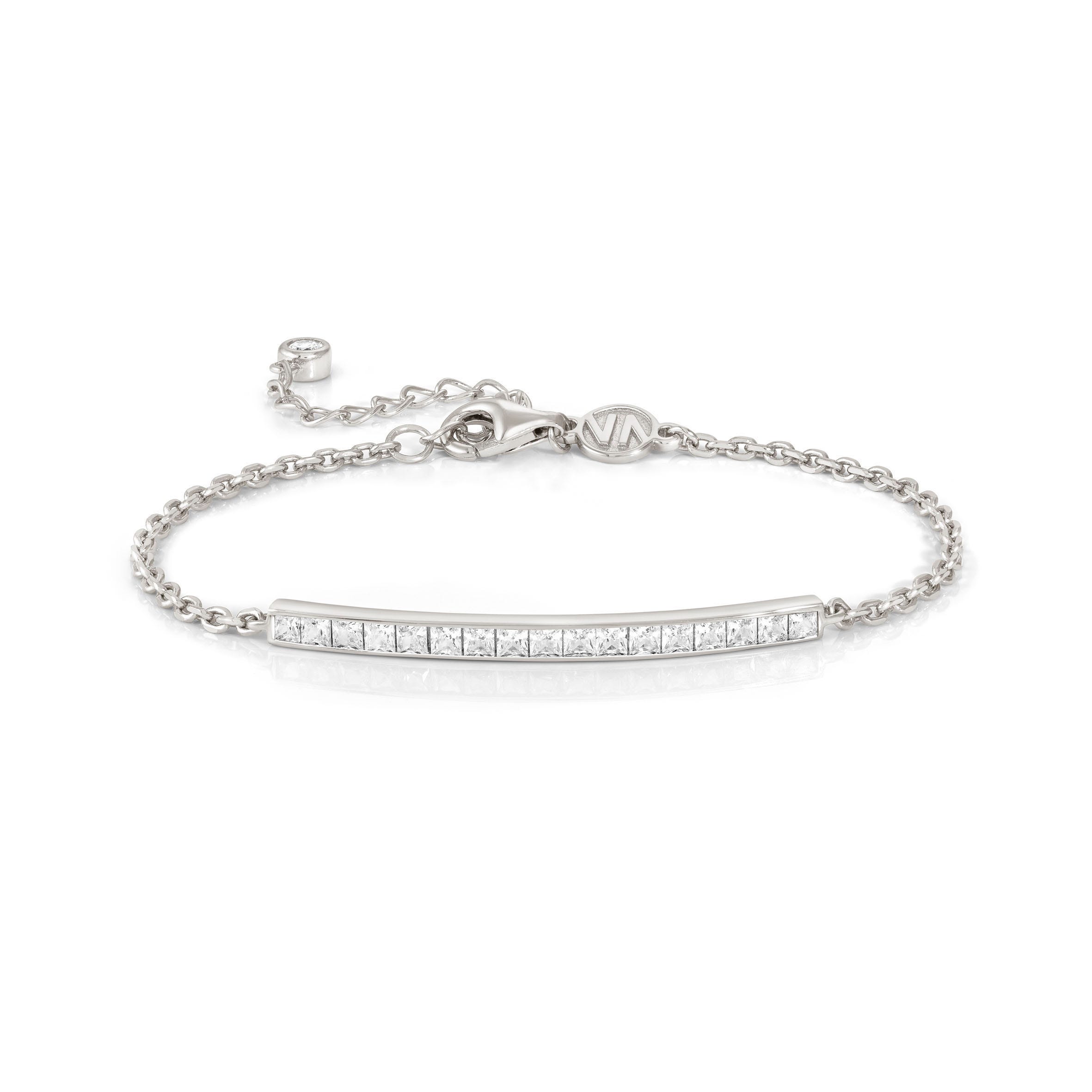 Nomination Bracciale Carismatica Centrale in Argento e Pietre bianche