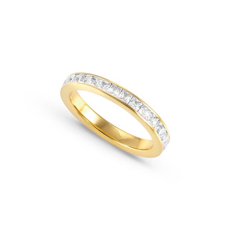 Carismatica ring, yellow gold and Cubic Zirconia Ring available with white or mixed coloured stones 