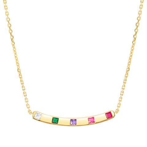Collier Carismatica motif central en or jaune et pierres colorées Collier avec couche superficielle en or jaune et pierres mixtes