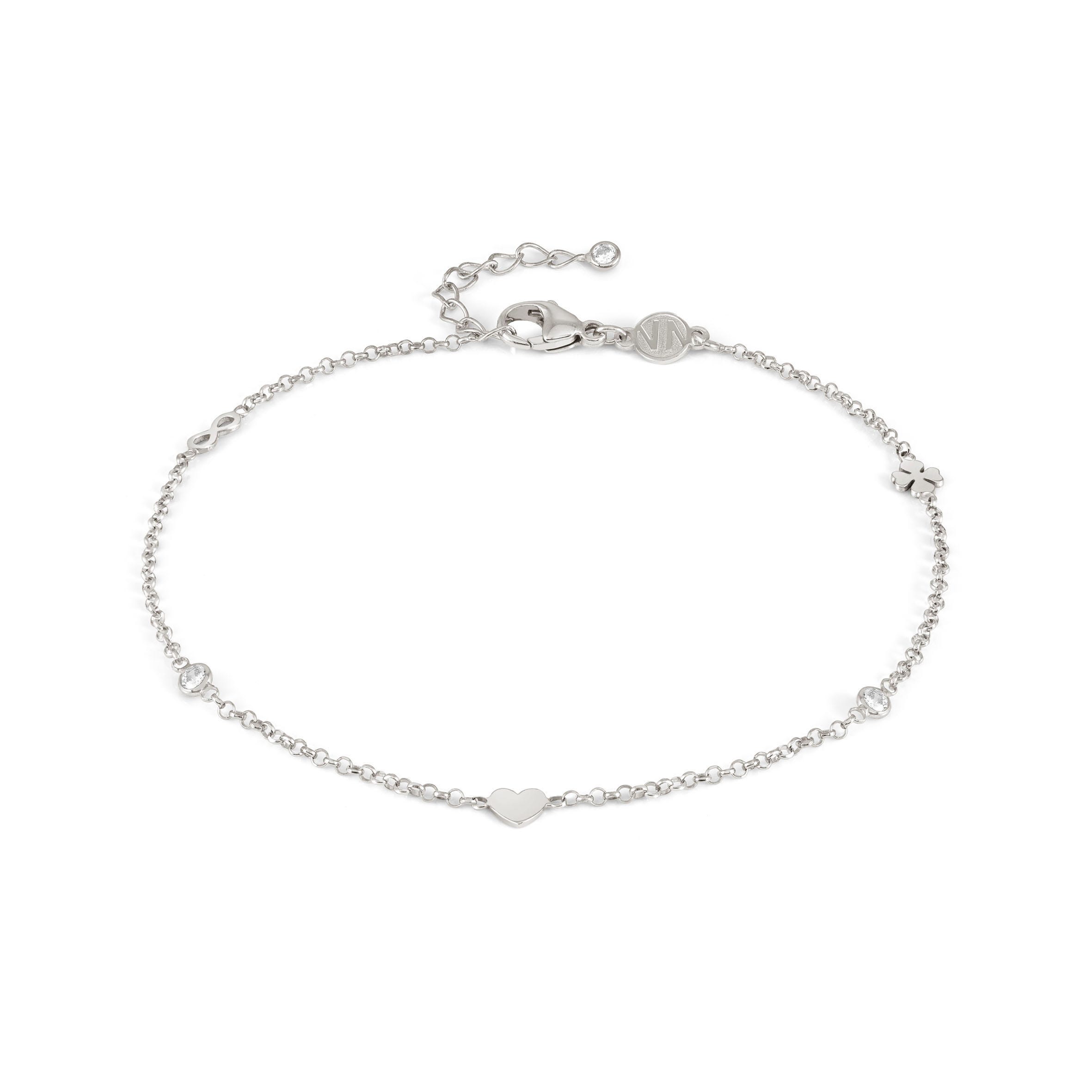 Nomination Cavigliera Anklets in Argento e Zirconi Mixed