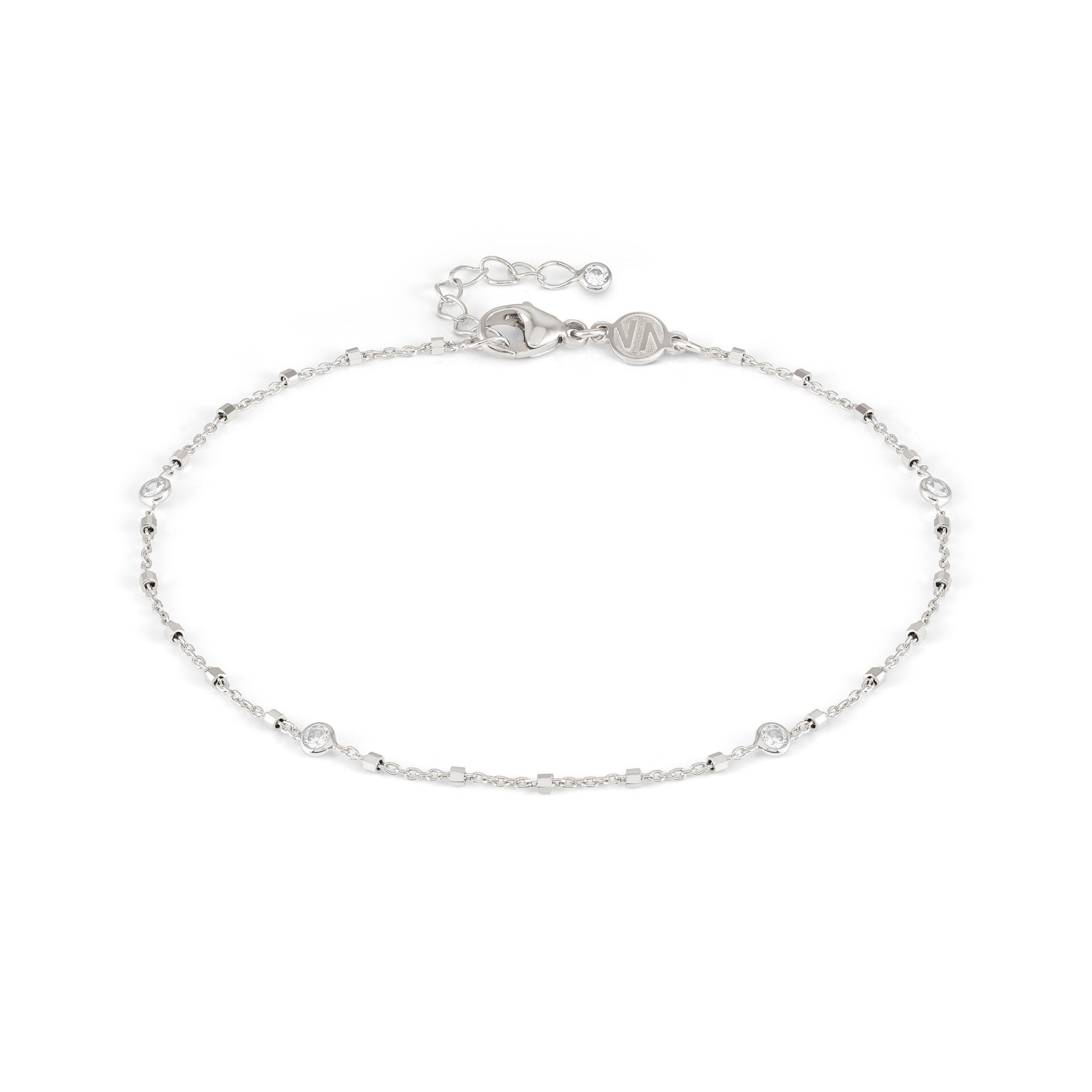 Nomination Cavigliera Anklets in Argento e Zirconi Tondi