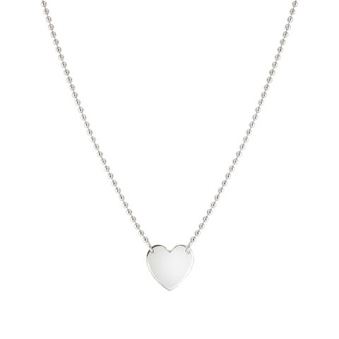 MESSAGGI D’AMORE necklace, Heart  Sterling silver jewel with symbol