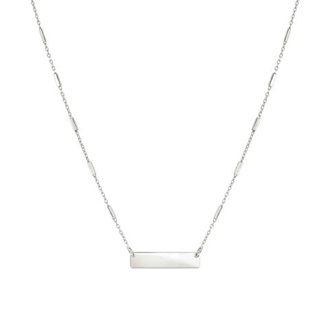 MESSAGGI D’AMORE necklace, Engraving plate Sterling silver jewel that can be engraved, for Her