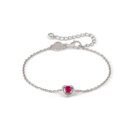 Sterling silver CosmicLove bracelet,  coloured Cubic Zirconia CosmicLove bracelet in sterling silver, white rhodium treated finish with coloured Cubic Zirconia