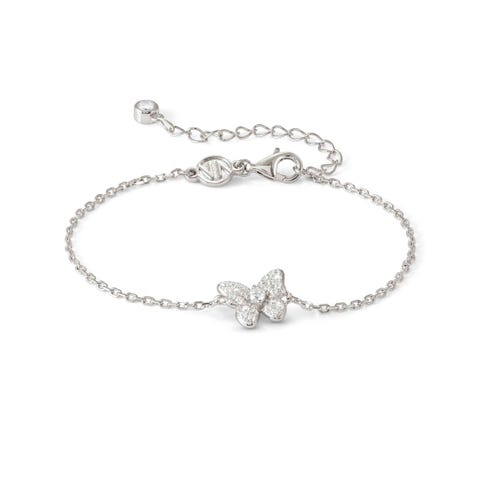 SweetMadame bracelet, Butterfly, White CZ pavé Sterling silver SweetMadame bracelet with White Cubic Zirconia