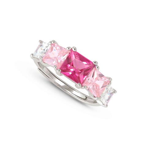 DayToNight silver ring with Cubic Zirconia DayToNight sterling silver ring with coloured Cubic Zirconia