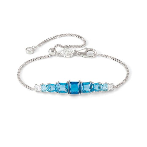DayToNight silver bracelet with Cubic Zirconia Sterling silver DayToNight bracelet with coloured Cubic Zirconia