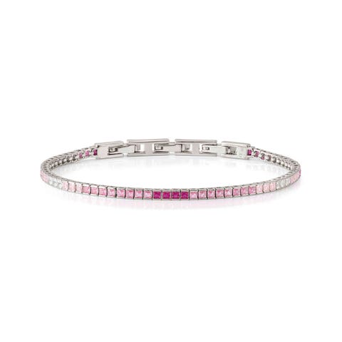 DayToNight silver tennis bracelet with Cubic Zirconia DayToNight sterling silver tennis bracelet with coloured Cubic Zirconia