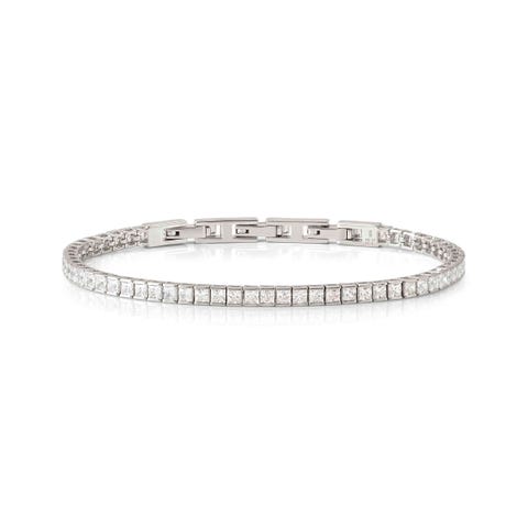 DayToNight silver tennis bracelet  DayToNight sterling silver bracelet with White Cubic Zirconia