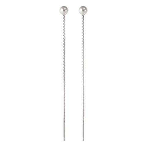 Pendientes largos Fashion Era en Plata Pendientes en Plata 925 con acabado en Rodio blanco