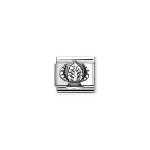 Link Composable Classic PUMO in Argento Link in Acciaio con Simbolo Decorativo in Argento