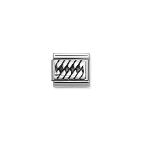 Link Composable Classic treccia Link con decorazione in Argento 925