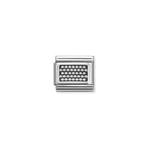 Link Composable Classic pallini Link in Acciaio con decorazione in Argento 925