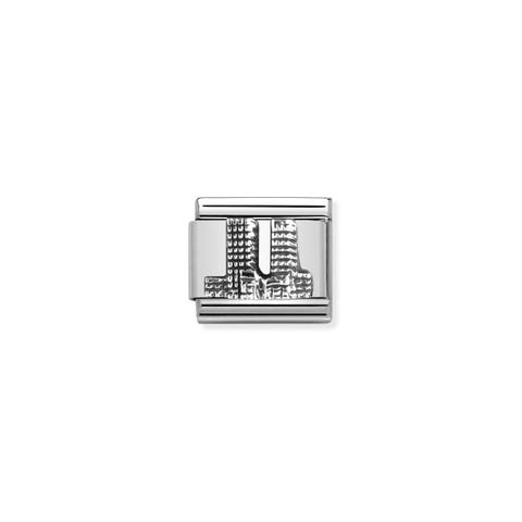 Composable Classic Link Twin Towers silver Memory Link with Twin Towers symbol of New York