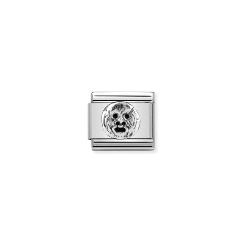 Composable Classic Link The Mouth of Truth silver Link with sterling silver symbol from Italy