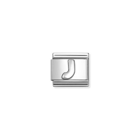 Link Composable Classic lettre J en argent Link en acier et argent 925