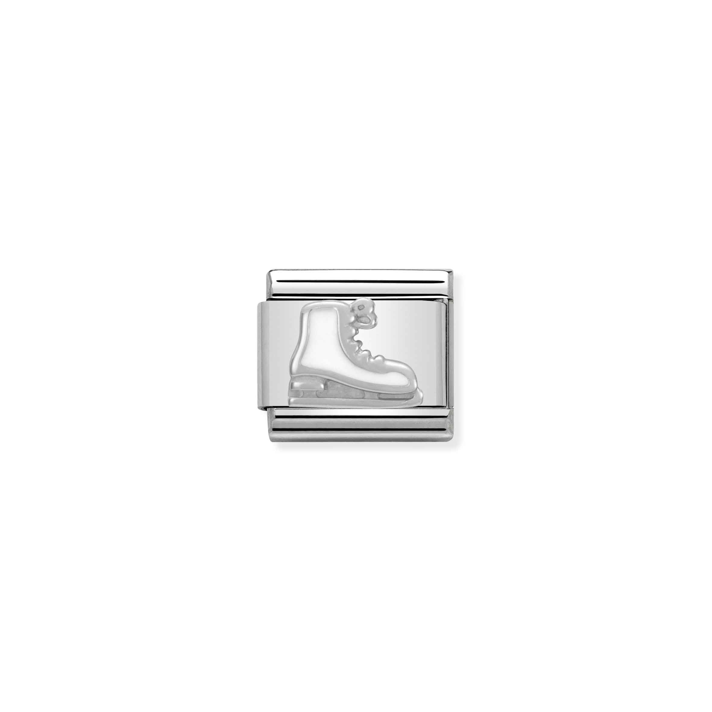 Composable Classic Link Ice Skate in Silver and Enamel Nomination