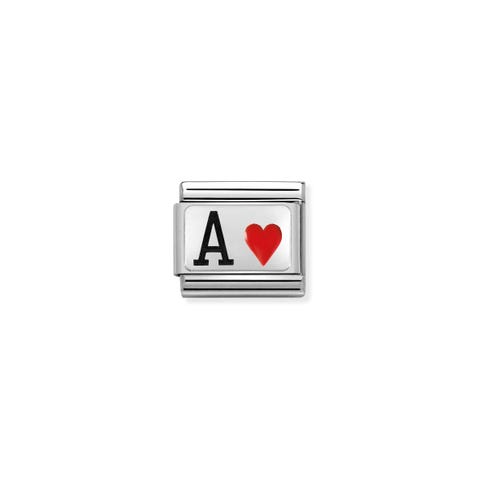 Composable Classic Link Herz-Ass Link mit Buchstabe A und Herzsymbol #oneformeoneforyou