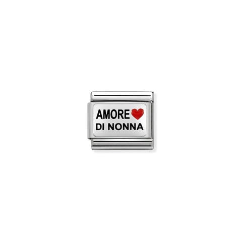 Composable_Classic_Amore_di_Nonna_and_Heart_Link_Link_in_silver_and_symbol._#oneformeoneforyou