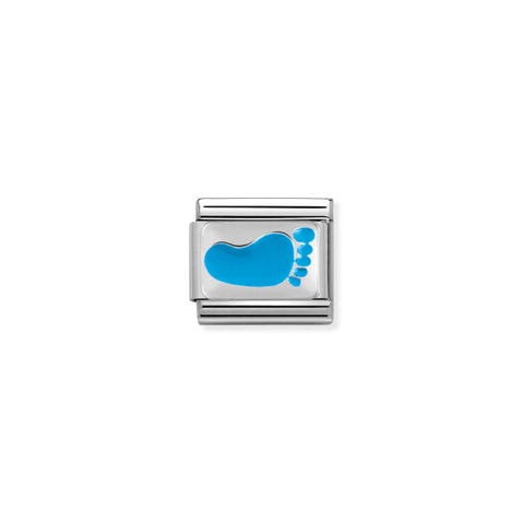 Composable Classic Link CiaoLapo light blue Feet in Enamel Stainless steel Classic Link CiaoLapo light blue Small Feet in enamel