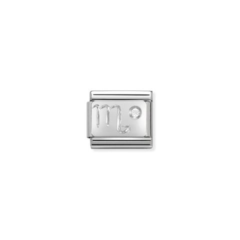 Composable Classic Link Scorpio in Silver and Stone Zodiac Scorpio Link with Cubic Zirconia