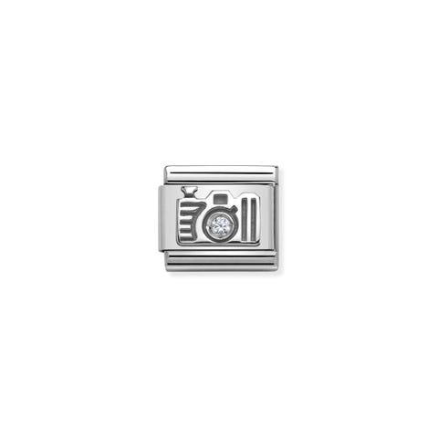 Link Composable Classic en Plata Fotografía Link en acero y Plata 925 con Cubic Zirconia