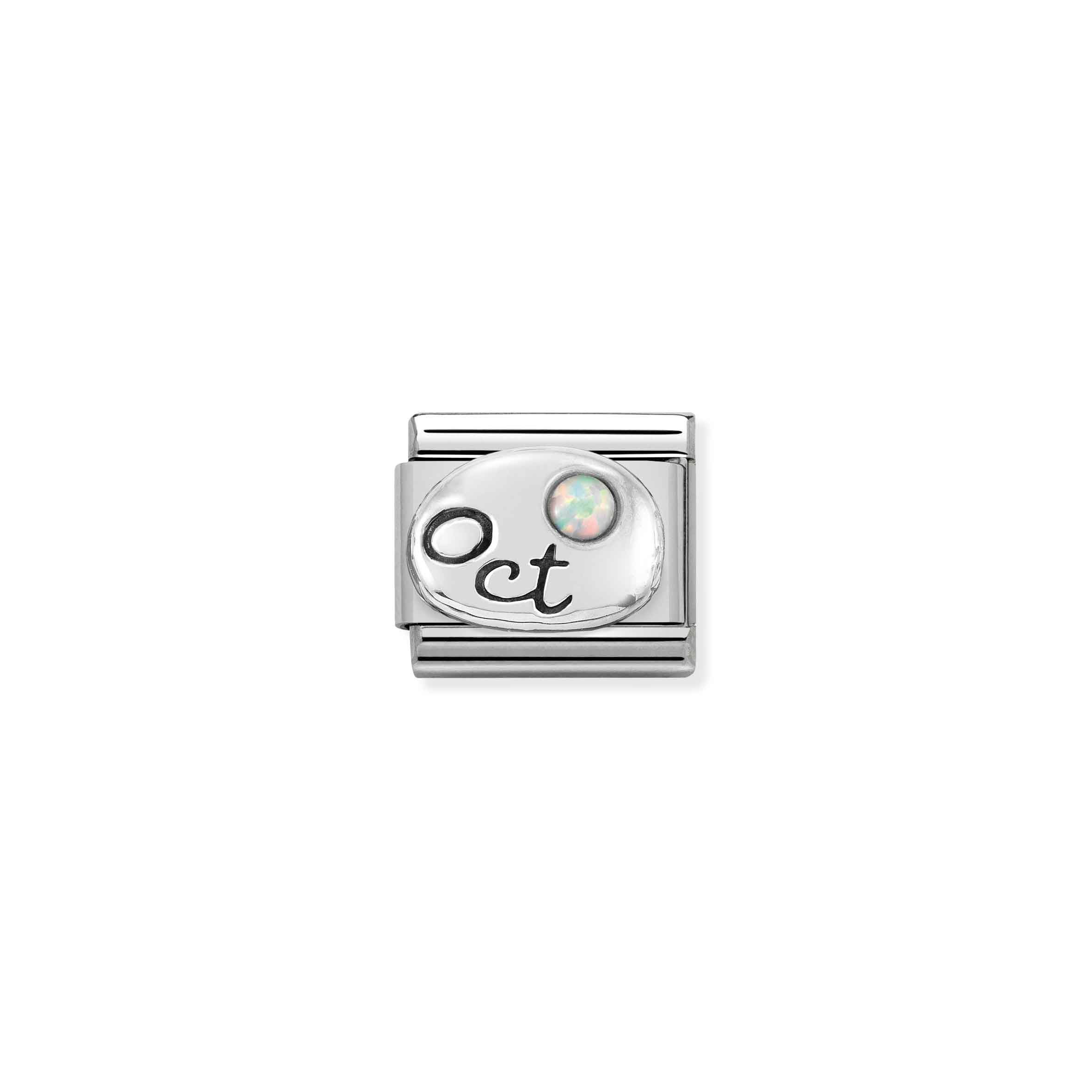 Silver nomination bracelet best sale charms