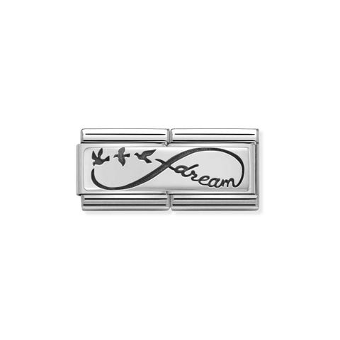 Composable Classic Double Link Infinity Dream Link with Infinity in steel and sterling silver