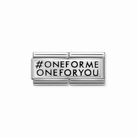Link doble Composable Classic ONEFORME ONEFORYOU Link en Acero y Plata 925. #oneformeoneforyou