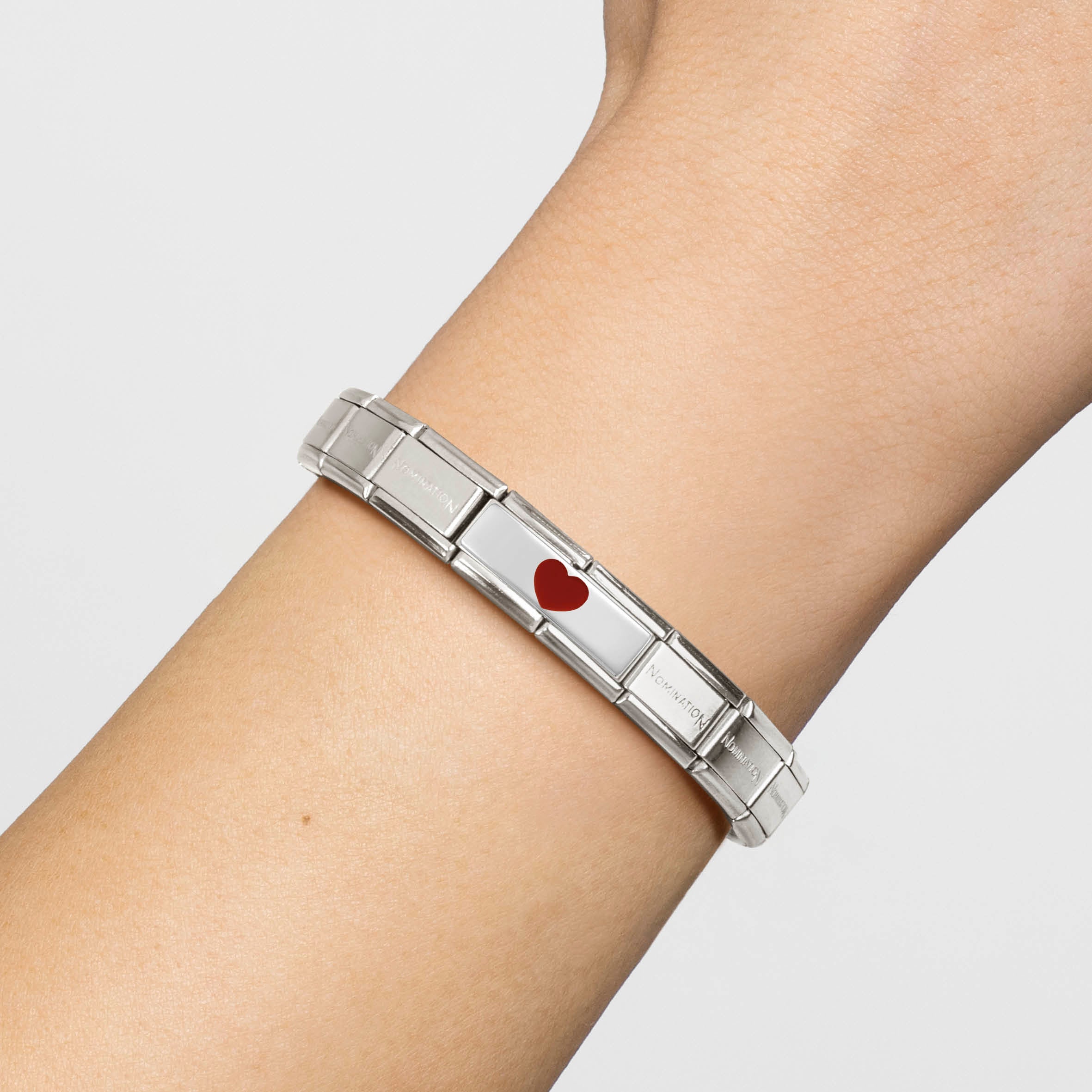 Nomination red heart charm top