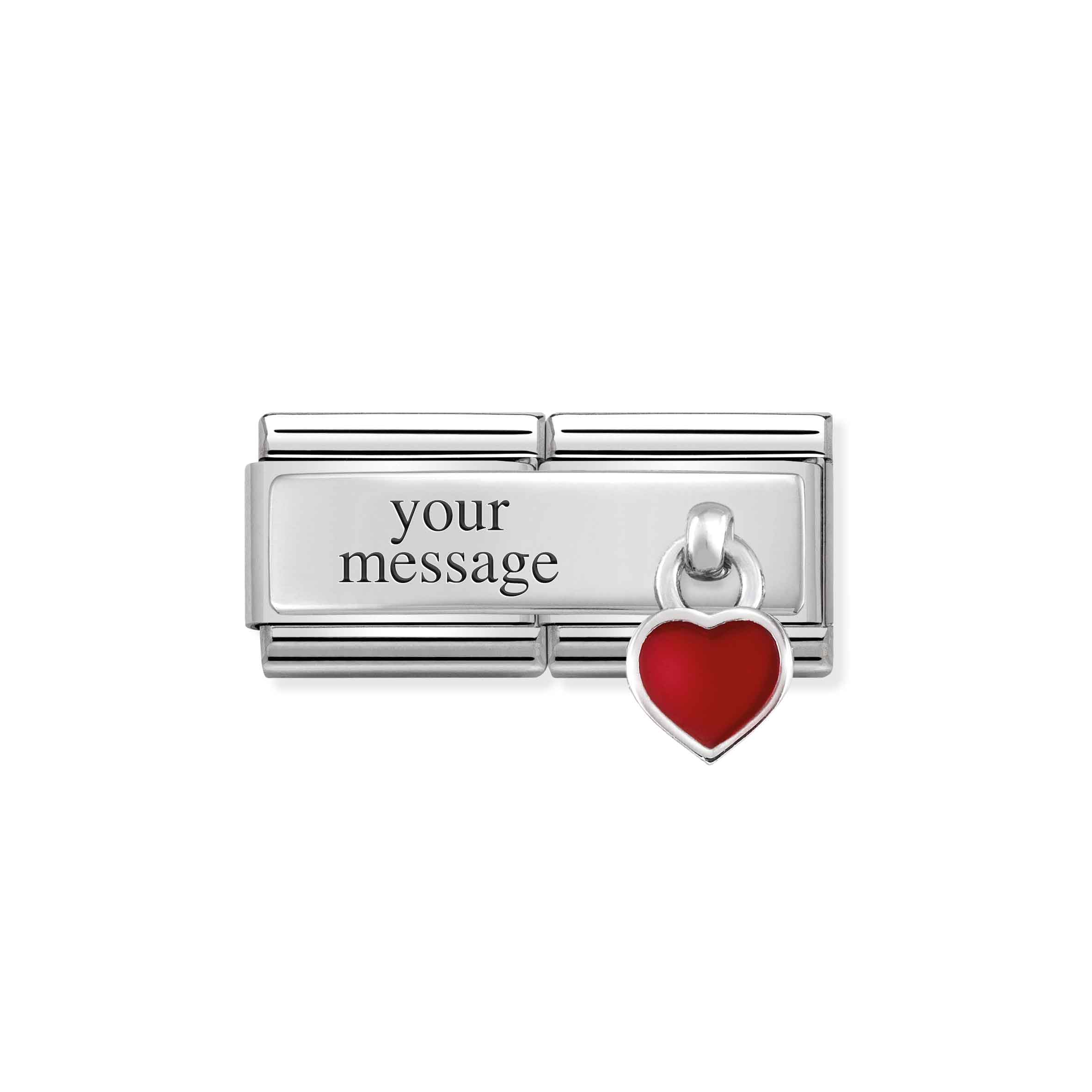 Nomination double heart charm hotsell