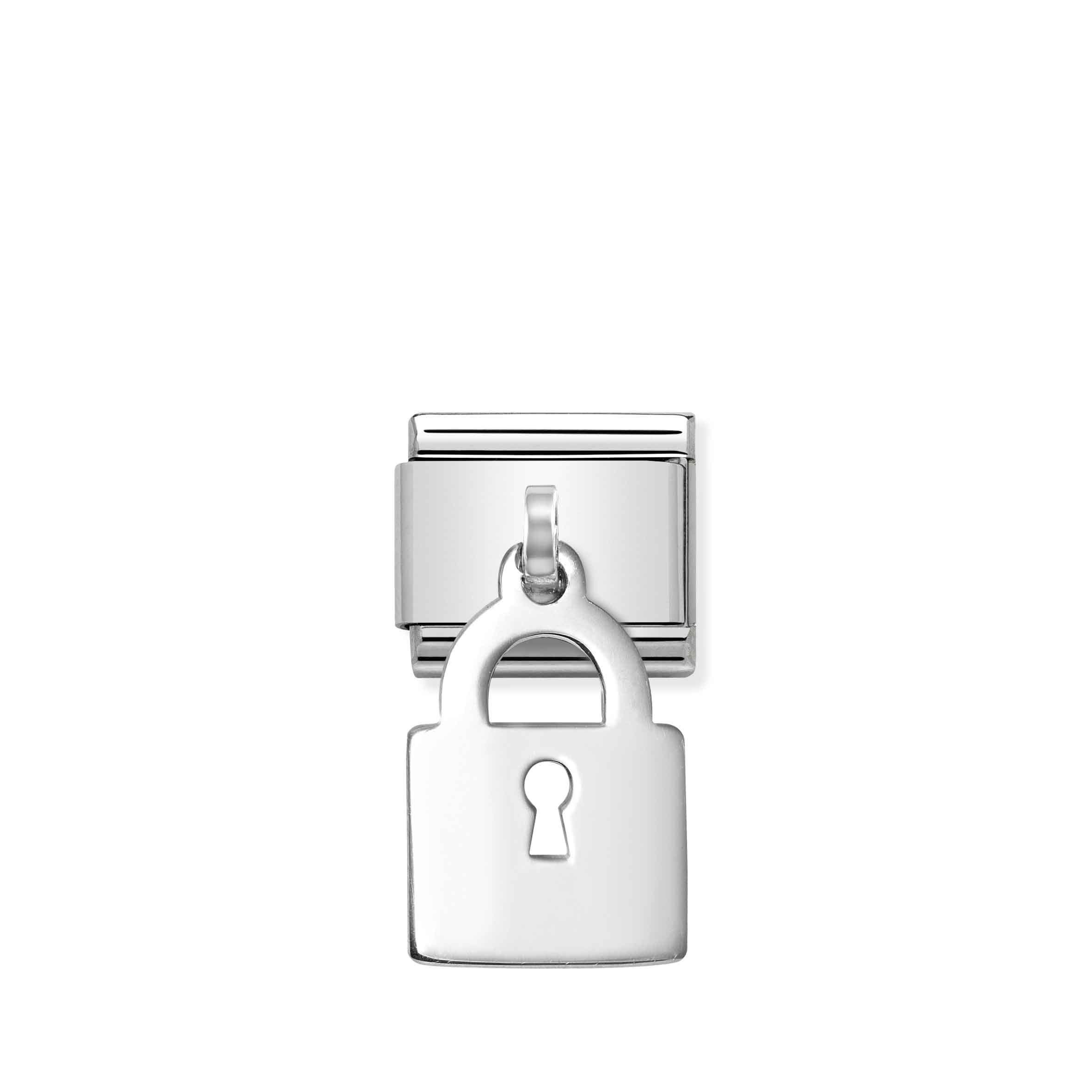 Nomination Link Composable Classic con Lucchetto Pendente