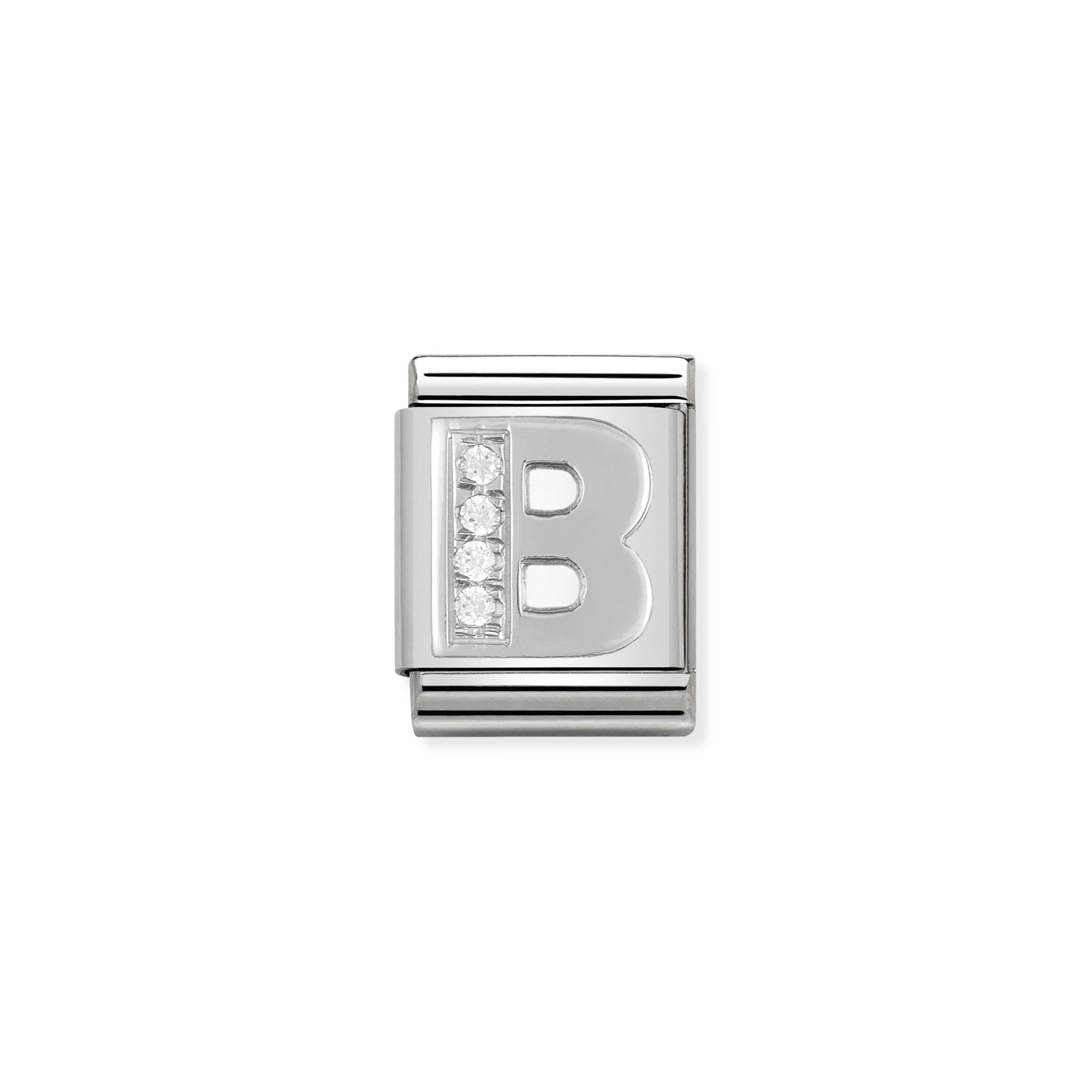 Composable Big Link Silver Letter B Nomination